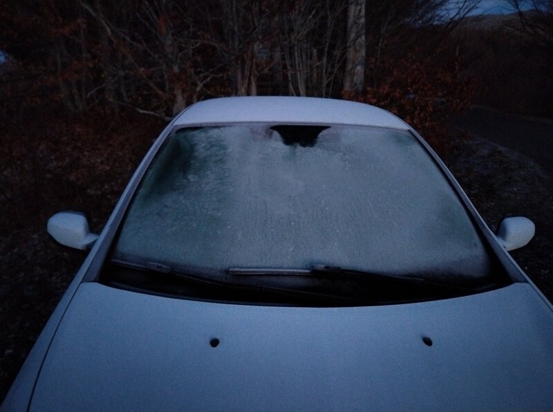 28 dicembre: la Clio ben gelata