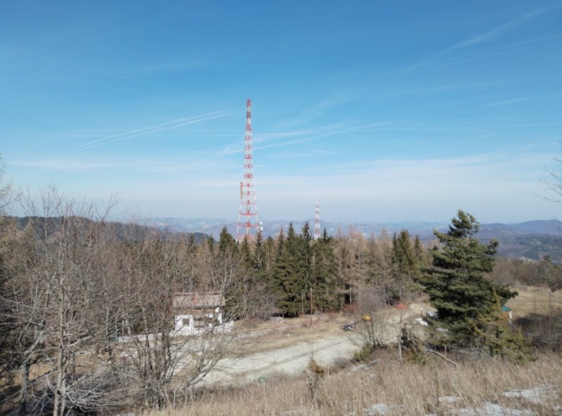 Il traliccio alto 150m della RAI