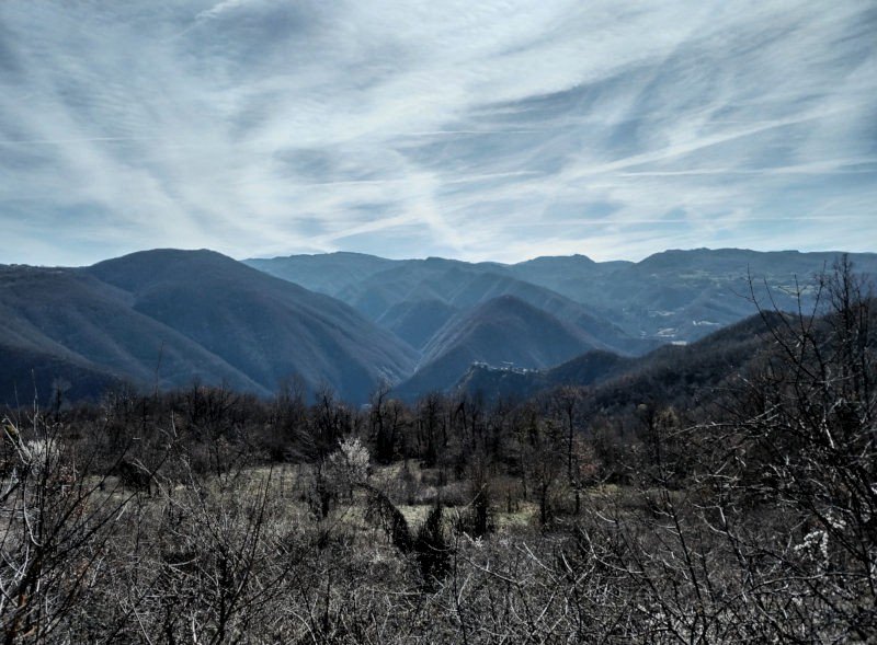 Panorama su Brugnello, ancora non vicinissima