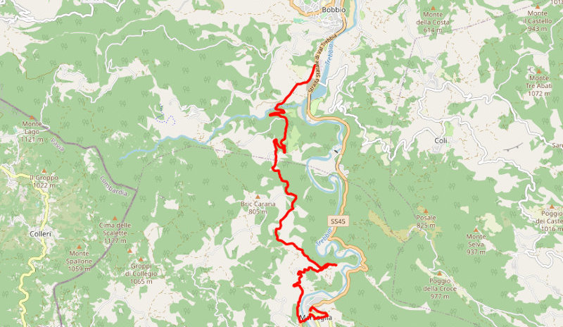 Cartina della terza tappa